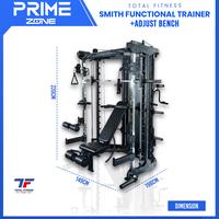 Gambar Smith Functional Trainer Total - Multi Gym Fitness Machine Power Rack + Adjust Bench dari Bodymaster.ID undefined 3 Tokopedia