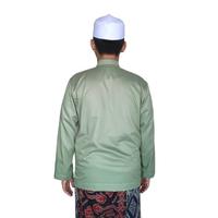 Gambar GROSIR Baju Koko Almahi Saku Samping Kerah Sanghai Muslim Pria Dewasa - Hitam, M dari CV SANTRIA undefined 2 Tokopedia