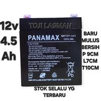 Gambar COD ( ACCU 12V 4.5AH ) BATTERY BATERAI AKI SPEAKER AKTIF AKTIVE PORTABLE MOTORAN MOBILAN MAINAN CHARGER CARGER 12 V Volt  BAT12F1-L4.5 12v4.5AH ORI ORIGINAL ORG PANAMAX dari lasman toji undefined 1 Tokopedia