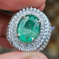 Gambar Natural HQ Batu Fresh Color Green Emerald Beryl Jamrud Zambia Moderate 3.72 Cts dari The Luffy Permata undefined 3 Tokopedia