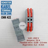 Gambar Konektor Kabel listrik Terminal Block Connector CMK Wago Penyambung Kabel Split Wire Connector - 1 TO 1 dari GTEShop undefined 3 Tokopedia