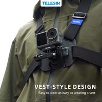 Gambar TELESIN Universal Vest Chest Strap Mount For Action Ca m Br ica B-P ro5 GoP ro Ins ta360 DJ I Osm o Aka so SJC am Mounting Rompi Tali Dada Camera Accessories Aksesoris Kamera Acc dari Berrisom Indonesia undefined 4 Tokopedia