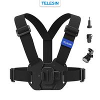 Gambar TELESIN Universal Vest Chest Strap Mount For Action Ca m Br ica B-P ro5 GoP ro Ins ta360 DJ I Osm o Aka so SJC am Mounting Rompi Tali Dada Camera Accessories Aksesoris Kamera Acc dari Berrisom Indonesia undefined 3 Tokopedia