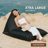 Gambar BEAN BAG TRIANGLE JUMBO TERMASUK ISI BEANBAG segitiga XL siap pakai – SOFA Waterproof size DEWASA MURAH KURSI SANTAI - Hitam dari Hello Beanbag undefined 5 Tokopedia