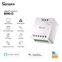 Gambar Sonoff Smart Switch Mini-D Dry Contact Relay DC Low Power Motors Smart Breaker Support Matter IoT dari Sonoff Indonesia undefined 3 Tokopedia