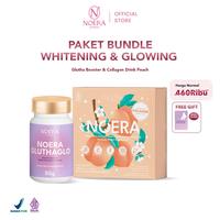 Gambar Noera Paket Glutha Booster + Collagen Drink | Improved Formula - [Free Exfoliating Foot Mask] New Best Quality Asli 100% Original - Peach dari Domain Store* undefined 3 Tokopedia