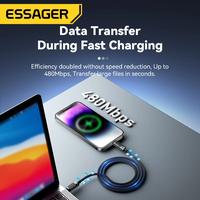 Gambar ESSAGER Kabel Charger Data C To Lightning Indicator For iPhone 11 12 13 14 Pro Max Fast Charging 29W - 2 METER dari Essager Official Shop undefined 3 Tokopedia