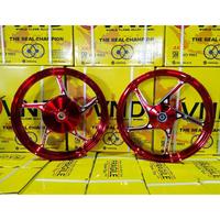 Gambar Velg Racing VND AK 55 enkei Palang 5 Matic Honda Vario 110 125/150cc Beat Scoopy Yamaha Mio J smile sproty Mio Karbu 110/115cc Ring 14 dan Ring 17 - Merah, Vario 125/150 dari Speed stores- undefined 2 Tokopedia