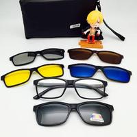 Gambar KACAMATA HITAM KLIP ON 5 IN 1 LENSA HD POLARIZED DENGAN MAGNET + TAS BARANG READY, JUMLAH SESUAI YANG ADA DI ETALASE dari ejenpolo undefined 5 Tokopedia
