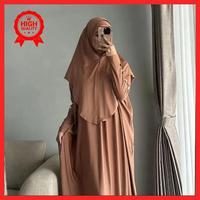 Gambar set gamis keiyra abaya set hijab syar'i keyra jersey premium high quality - KEYRA NAVY dari Balqish Official Store undefined 5 Tokopedia