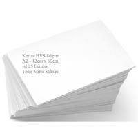 Gambar A2 25 Lembar Kertas HVS 80gsm dan 100gsm A2 - 42cm x 60cm isi 25 Lembar - HVS 80gsm A2 dari Toko Mitra Sukses undefined 1 Tokopedia