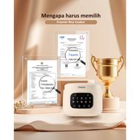 Gambar freemir Rice Cooker Digital Smart Low Sugar 1.5L Gratis Portable Electric Cooker Magic Com Kontrol Gula Rendah Kalori Multifungsi Hidup Lebih Sehat PFOA Free SNI Certified dari freemir Electric Official Store undefined 4 Tokopedia