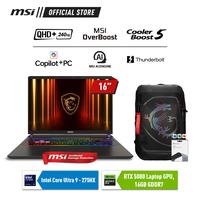 Gambar MSI Vector 16 HX AI A2XWIG 043 Ultra 9 275HX/16GB/1TB SSD/RTX5080/16" QHD+/W11 dari SOFTCOM Official Store undefined 3 Tokopedia