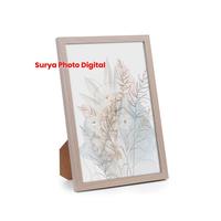 Gambar Frame Bingkai Pigura Foto Ukuran A4 (21 x 29,7 cm) Minimalis Warna Natural Motif Kayu dari Surya Photo & Frame undefined 1 Tokopedia