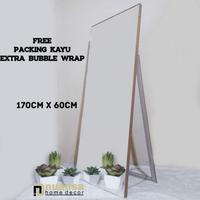 Gambar STANDING MIRROR FRAMELESS FULL BODY (170CMX60CM) dari Mira Bertonaz undefined 2 Tokopedia