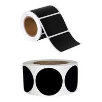 Gambar 120Pcs Stiker Label Hitam Multifungsi PVC Wateroof Chalkboard Label Sticker - Bulat dari rezaalmasieh undefined 1 Tokopedia