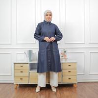 Gambar FASHION WANITA/ TUNIK MAYA Atasan Remaja Jeans Casual Katun Baju Panjang Kancing Imani Butik Lembut Muslim Nyaman Formal Variasi Gamis - M dari Butik Imani Bandung undefined 2 Tokopedia