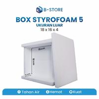 Gambar box styrofoam / box es / box gabus / styrofoam box  ukuran 21x19x7 dari Brasil Store undefined 3 Tokopedia
