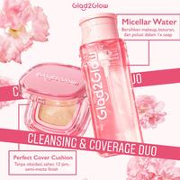 Gambar Cushion Glad2Glow Paket 2pcs Set Cushion + Micellar Water 300ml Glad2Glow Perfect Cover Cushion 11g 6 Shades Matte Finish Make Up BB Cream CC Cream Bedak Foundation Glad2Glow Cherry Blossom Micellar Water 300ml Make Up Remover penghapus riasan - 05 Cinnamon dari Zulkairun undefined 1 Tokopedia