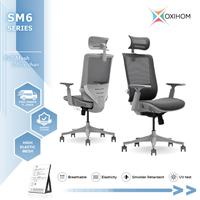 Gambar New OXIHOM FSM6 FSM6F Kursi Mesh | Kursi Foam Kursi Gaming Kursi Kantor Kursi Ergonomis dengan ketinggian dapat disesuaikan Chassis multifungsi dan Penyangga Kaki Footrest - Hitam - Hitam, Mesh/Jaring dari Furnimbus undefined 1 Tokopedia