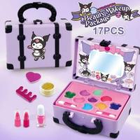 Gambar Mainan Make Up Set Anak Girl Pretend Play Makeup Mainan Kosmetik Anak Perempuan Murah - Ungu+sticker dari Ms Joo Store undefined 5 Tokopedia