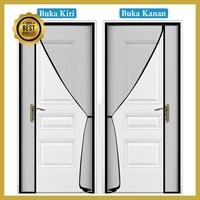 Gambar tirai magnet pintu kamar anti nyamuk lalat magic net polos buka kiri kanan 90cm 100cm best produk - 100 x 210 cm, Kiri Hitam dari Desma Official Store undefined 2 Tokopedia