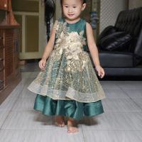Gambar preloved gaun dress anak perempuan lucu cantik emerald green dari TORTOBONDO undefined 1 Tokopedia