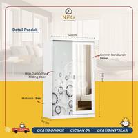 Gambar NEO - LEMARI PAKAIAN BESI SLIDING 120CM 200 x 120 x 50cm 150CM JUMBO 200 x 150 x 50cm 2 PINTU MINIMALIS PONTIANAK - GOLD MARBLE 120 dari NEO FURNITURE PONTIANAK undefined 2 Tokopedia