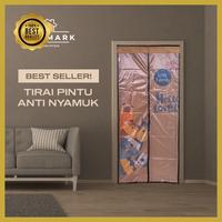 Gambar tirai pintu kamar anti nyamuk lalat magnet premium perekat best quality - Girl-Putih dari Desma Official Store undefined 1 Tokopedia