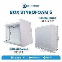 Gambar box styrofoam / box es / box gabus / styrofoam box  ukuran 21x19x7 dari Brasil Store undefined 1 Tokopedia