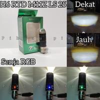 Gambar Terlariss !!! Lampu Utama H6 RTD Rayton M11Z LS25/LS10 Senja RGB Light LED Laser High Low full Aluminium - Non Kipas Merah, Putih Kuning dari SHANKARAE undefined 1 Tokopedia