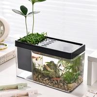 Gambar Aquarium Mini Untuk Ikan Kecil dan Ikan Hias - Ukuran Kecil Untuk Pajangan Meja dan Tempat Pensil - DIY Kolam Ikan Mini Bahan ABS dari JayaLM Store undefined 2 Tokopedia