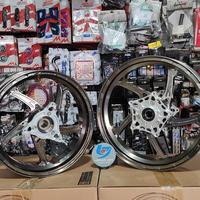 Gambar Velg MFZ Double Disk Titanium Gold for Xmax dari Lancar Jaya Motor Bali undefined 1 Tokopedia