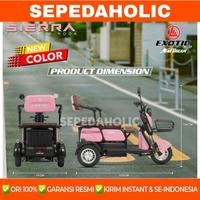 Gambar Sepeda Listrik Roda 3/ Exotik Sierra/ Aviator AT 230 BY/ Pacific 650 watt Electrik E Bike - SIERA Pink dari MITRA MAJU MM GROSIR undefined 5 Tokopedia