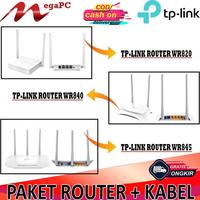 Gambar Original PAKET INTERNET / WIFI PARAREL TP LINK ROUTER + KABEL LAN 10M - 50Meter - WR840, FTP 50M dari nagita68q undefined 1 Tokopedia