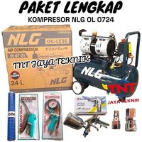Gambar KOMPRESOR ANGIN OIL LESS 3/4HP / KOMPRESOR IZUMI OL 07-24 OILLESS -Click Heaven - PAKET LENGKAP  dari Click Heaven undefined 1 Tokopedia