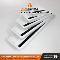 Gambar grommet meja kotak 12 cm - gromet tutup lubang kabel meja kotak aluminium putih - 12 x 12 cm dari ATAS KERTAS TANGERANG undefined 4 Tokopedia