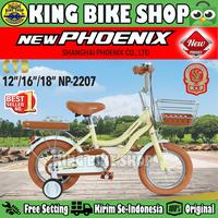 Gambar Sepeda Anak Perempuan NEW PHOENIX NP-2207 City Bike Ukuran 18 Inch Keranjang Usia 6-8 Tahun - Pink, 12 dari King Bike Shop undefined 3 Tokopedia