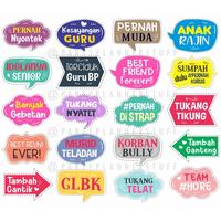 Gambar Reuni fun props photobooth property reuni acc foto properti foto photo booth acc dekor reuni custom - Big size a4 dari Claudia Store. undefined 1 Tokopedia