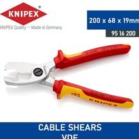 Gambar Original Knipex Tang Potong Kabel VDE 95 16 200 Cable Shears With twin cutting dari nagita68q undefined 1 Tokopedia