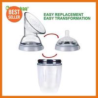 Gambar haakaa silicone breast pump & bottle set 160ml - nude high quality - Nude dari Zenaya Mart Star undefined 4 Tokopedia