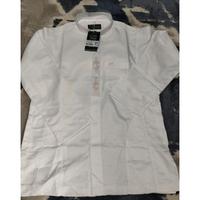 Gambar baju Koko almia mt Arafah putih tangan polos kantong 3 100% almia original Halus Premium - Putih, S dari Radiant Retro Reborn undefined 2 Tokopedia