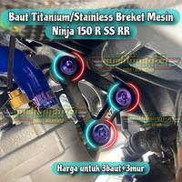 Gambar Baut Probolt Titanium Breket Gantungan Mesin Ke Kerangka Engine Mounting Ninja 150 R SS RR GR5 Vietnam - Gold, Breket Standart dari John Bikeshop undefined 1 Tokopedia