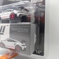 Gambar Mini GT MiniGT 706 Porsche 911 GT3 RS Weissach Package White with Pyro Red dari RAGA HOBBIES undefined 3 Tokopedia