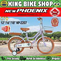 Gambar Sepeda Anak Perempuan NEW PHOENIX NP-2207 City Bike Ukuran 18 Inch Keranjang Usia 6-8 Tahun - Pink, 12 dari King Bike Shop undefined 4 Tokopedia