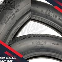 Gambar Ban Classic Klasik Vintage Cacing Deluxe Ring 19 18 17 16 350 400 450 500 3.50 4.00 4.50 5.00 Motor Harley Sportster Triumph Royal Enfield XS650 SR400 W800 W250 Chopper Bobber Custom - 17"-4.50 dari sariyem mohek tau undefined 5 Tokopedia