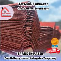 Gambar READY STOCK SPANDEK PASIR / SPANDECK PASIR MERAH HARGA PER LEMBAR KUALITAS PREMIUM ATAP RUMAH GENTENG FREE ONGKIR - 4 meter dari abadibangunan undefined 5 Tokopedia