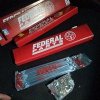 Gambar JARI JARI RUJI SET DEPAN BELAKANG HONDA ASTREA GRAND C50 C70 C700 C800 STAR PRIMA C 70 A800 A 800 LEGENDA IMPRESSA TROMOL RING 17 FEDERAL FP 159 L M 159L 159M SPOKE ORIGINAL ORI ASLI ASTRA dari SUTARMINI546 undefined 3 Tokopedia