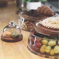 Gambar Wadah Penyimpanan Makanan Kaca Kreatif dengan Tutup Kayu Dapur Camilan Buah Permen Kacang dari LOKALAKU.1 undefined 2 Tokopedia