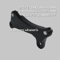 Gambar BREKET PIRINGAN REM 260MM/BRACKET CAKRAM DEPAN 260 MM KALIPER 2 PISTON MOTOR VARIO KARBU/VARIO LAMA dari EVENGERS AKSESORIS undefined 1 Tokopedia
